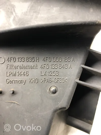 Audi A6 S6 C6 4F Boîtier de filtre à air 4F0000183A