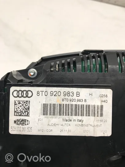 Audi A5 8T 8F Compteur de vitesse tableau de bord 8T0920983B