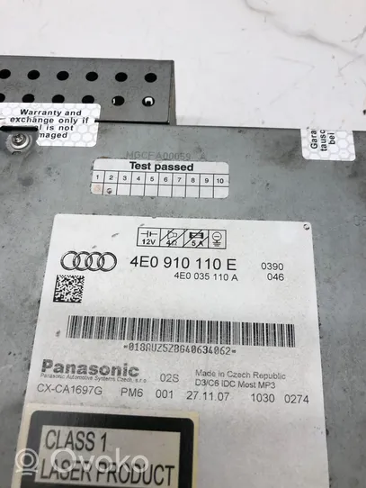 Audi A6 S6 C6 4F Caricatore CD/DVD 4E0035110A