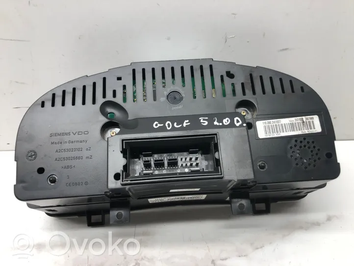 Volkswagen Golf V Compteur de vitesse tableau de bord 1K0920960L