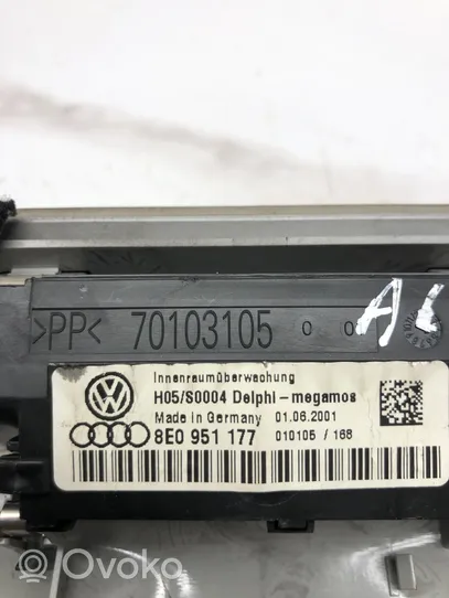 Audi A4 S4 B6 8E 8H Illuminazione sedili anteriori 8E0951177