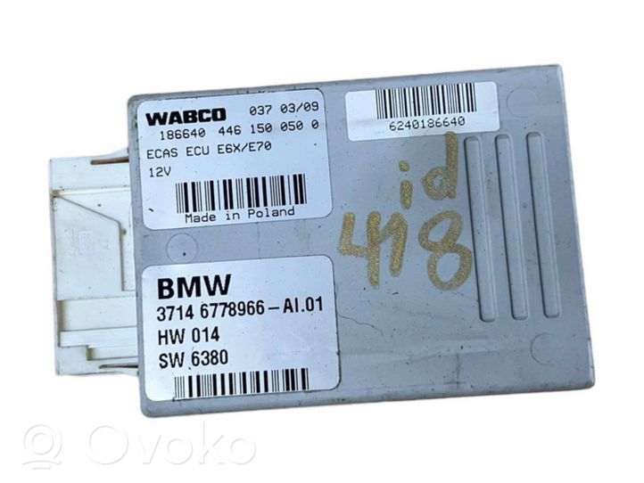 BMW X5 E70 Sterownik / Moduł zawieszenia pneumatycznego 6778966