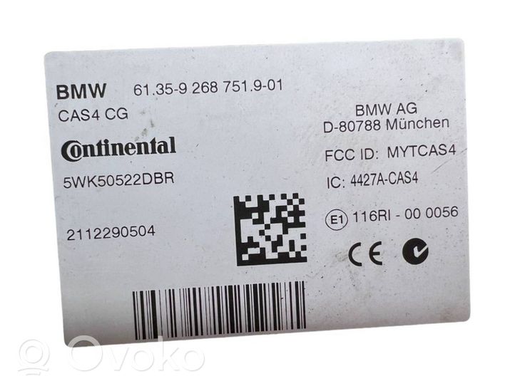 BMW 6 F12 F13 CAS-ohjainlaite/moduuli 9268751