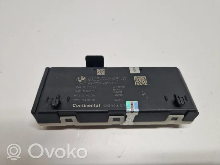 BMW 5 G30 G31 Sterownik / Moduł elektrycznej klapy tylnej / bagażnika 7491951