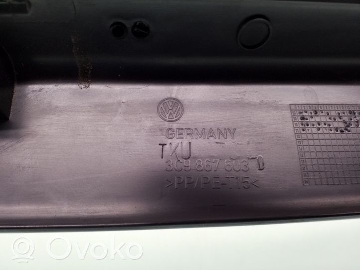 Volkswagen PASSAT B7 Obere Heckklappen-/Kofferraumabdeckung 3C9867603D