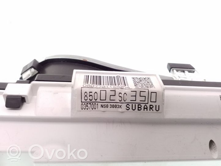 Subaru Forester SH Compteur de vitesse tableau de bord 85002SC350