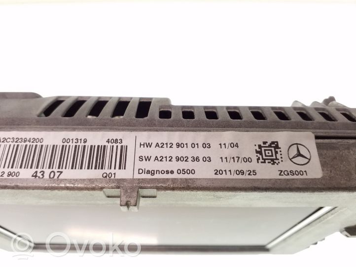 Mercedes-Benz E W212 Écran / affichage / petit écran A2129023603