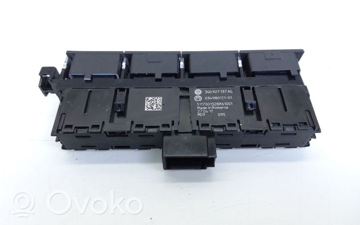 Volkswagen PASSAT B8 Interruttore/pulsante di controllo multifunzione 3G0927137AG