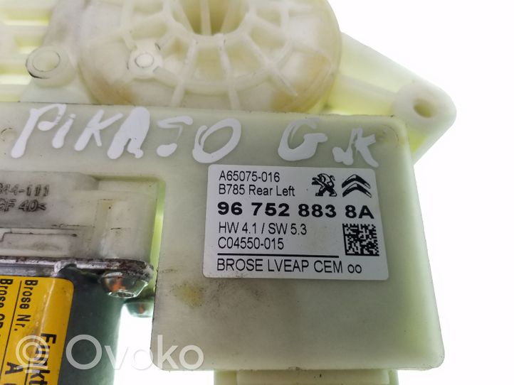 Citroen C4 II Picasso Silniczek podnoszenia szyby drzwi tylnych 967528838A