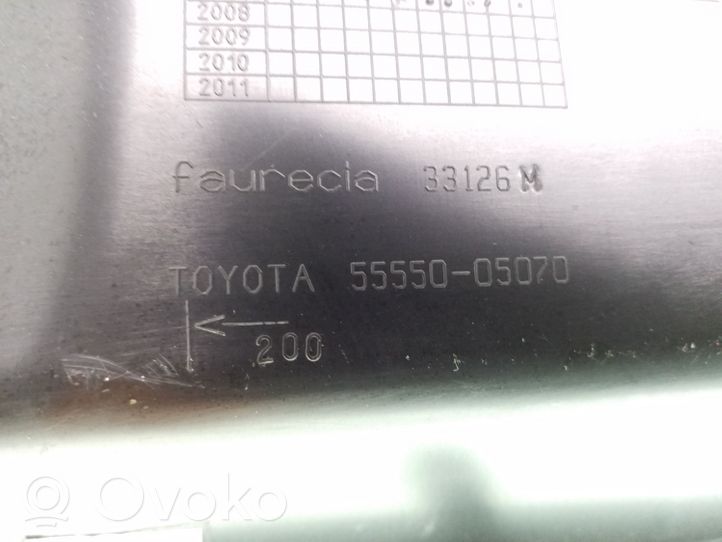 Toyota Avensis T250 Couvercle de boîte à gants 55550C5070