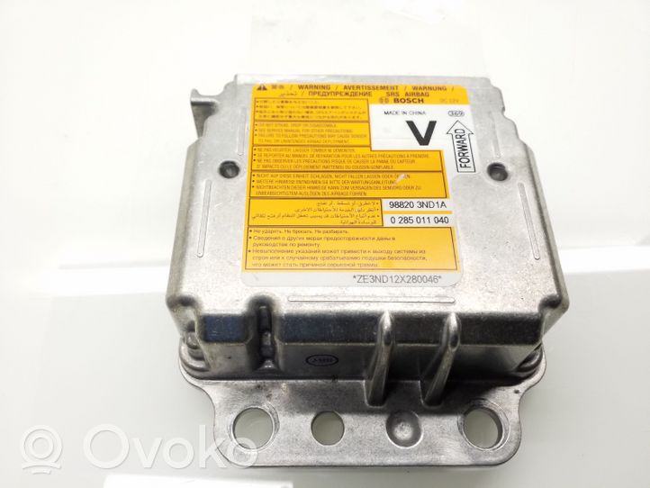 Nissan Leaf I (ZE0) Module de contrôle airbag 988203ND1A