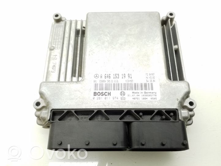 Mercedes-Benz Vito Viano W639 Sterownik / Moduł ECU A6461531991