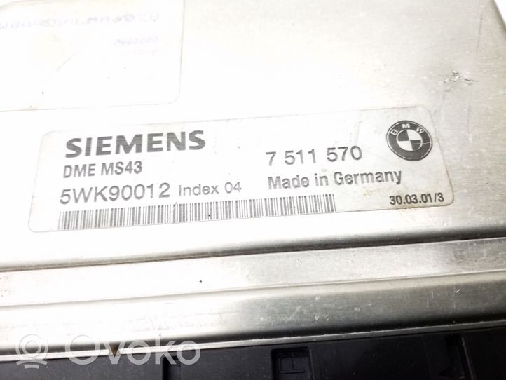 BMW 3 E46 Sterownik / Moduł ECU 7511570