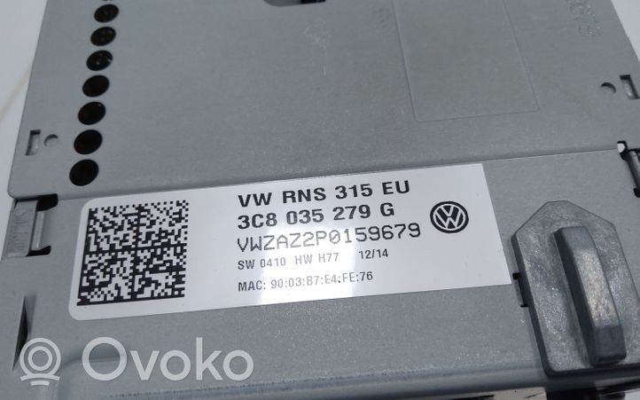 Volkswagen PASSAT B7 Radio/CD/DVD/GPS-pääyksikkö 3C8035279G