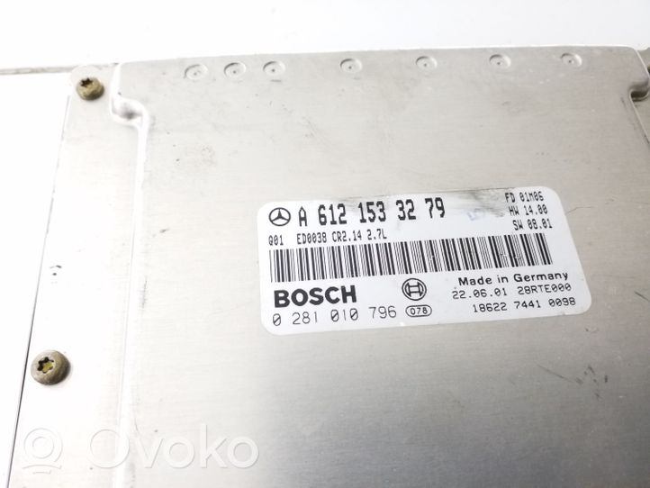 Mercedes-Benz ML W163 Calculateur moteur ECU A6121533279