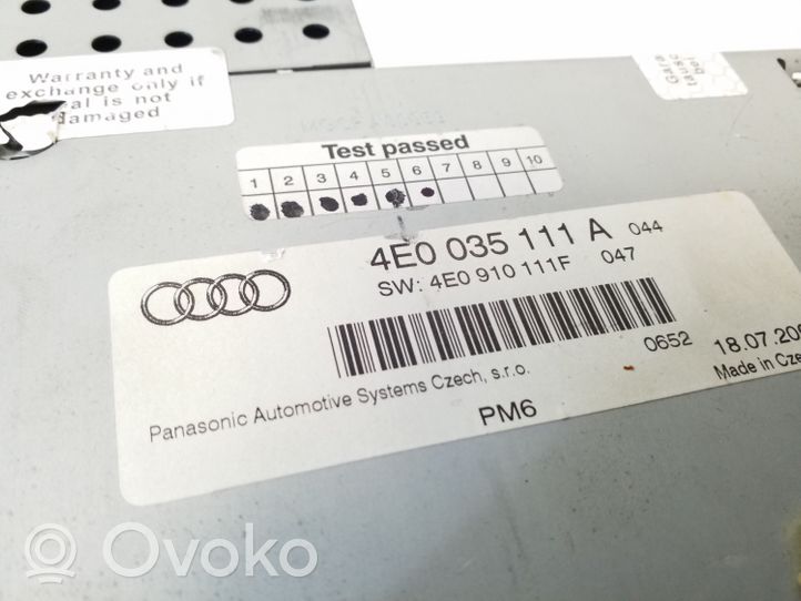 Audi A8 S8 D3 4E Changeur CD / DVD 4E0035111A