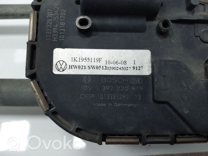Volkswagen Golf VI Mechanizm i silniczek wycieraczek szyby przedniej / czołowej 3397021283