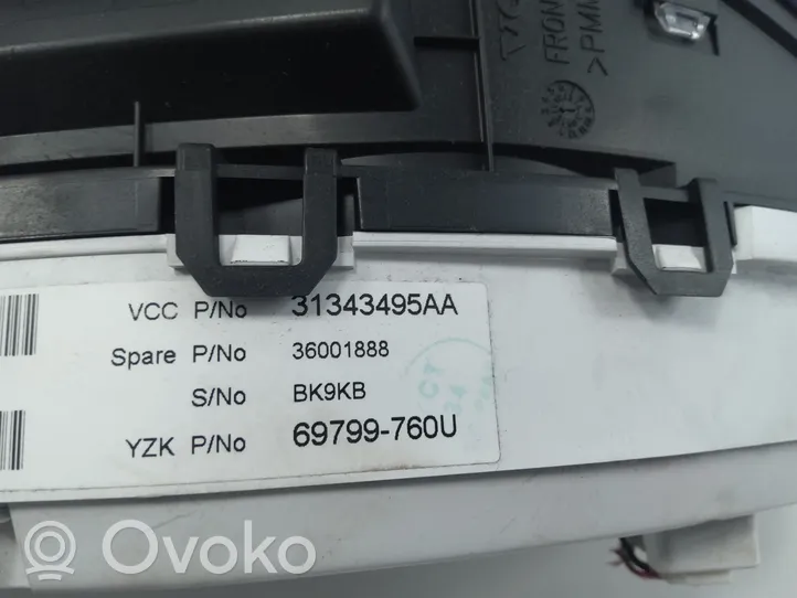Volvo XC60 Nopeusmittari (mittaristo) 31343495AA