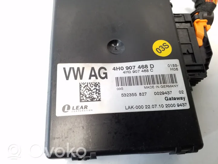 Audi A8 S8 D4 4H Gateway control module 4H0907468D