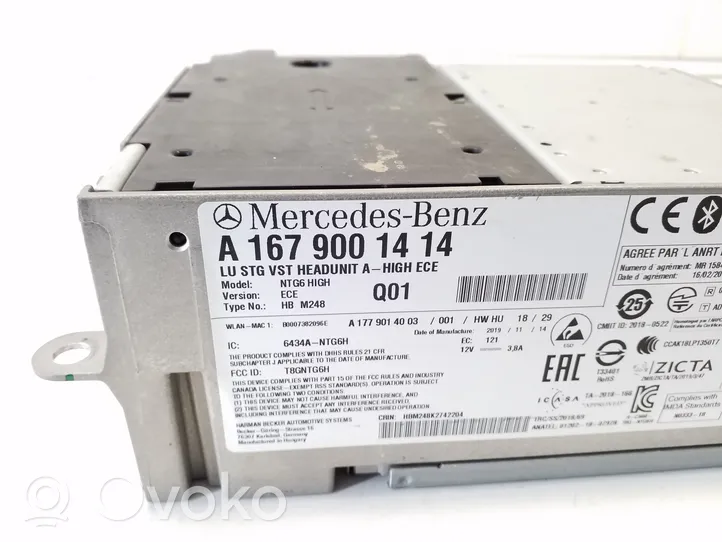 Mercedes-Benz GLE W167 Радио/ проигрыватель CD/DVD / навигация A1679001414