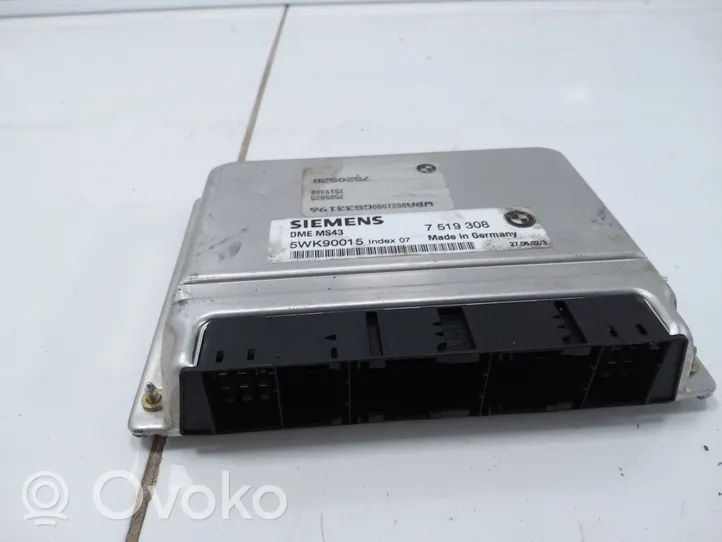 BMW 3 E46 Komputer / Sterownik ECU silnika 5WK90015