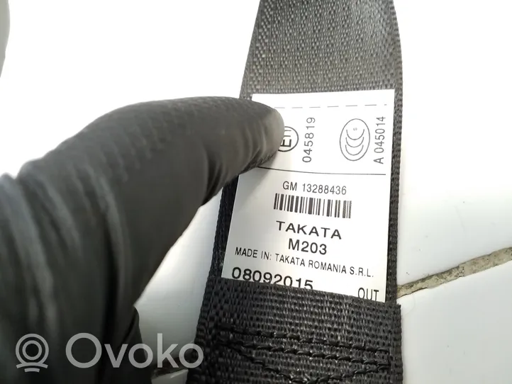 Opel Insignia A Rear seatbelt 13288436