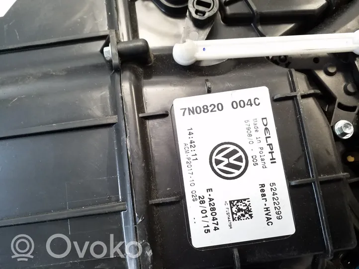 Volkswagen Sharan Ventola riscaldamento/ventilatore abitacolo 7N0820004C