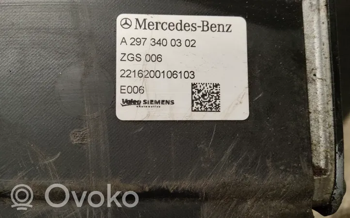 Mercedes-Benz EQS X296 Silnik elektryczny samochodu A2973400302