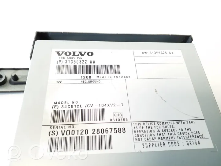 Volvo S60 Amplificateur de son 31350322