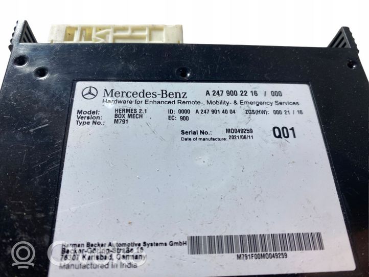 Mercedes-Benz GLA H247 Muut ohjainlaitteet/moduulit A2479002216