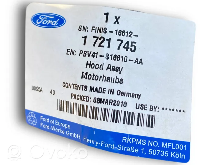 Ford Kuga I Couvercle, capot moteur PBV41S16610AA