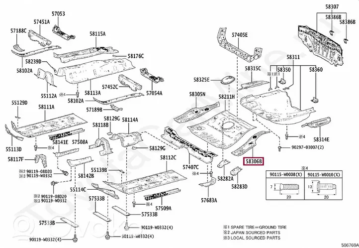 Toyota Corolla E210 E21 Module de contrôle carrosserie centrale 58306-F4012