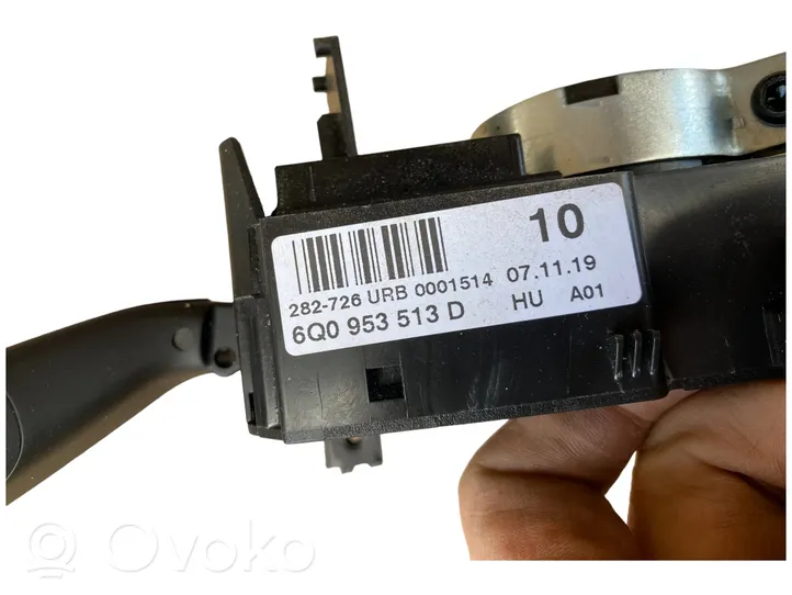 Volkswagen Polo Manetka / Przełącznik kierunkowskazów wycieraczek 6Q0953513D