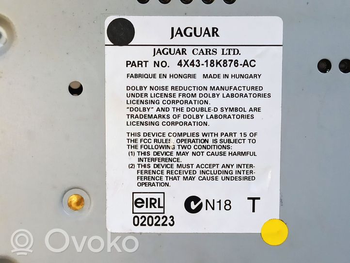 Jaguar X-Type Unidad delantera de radio/CD/DVD/GPS 4X4318K876AC