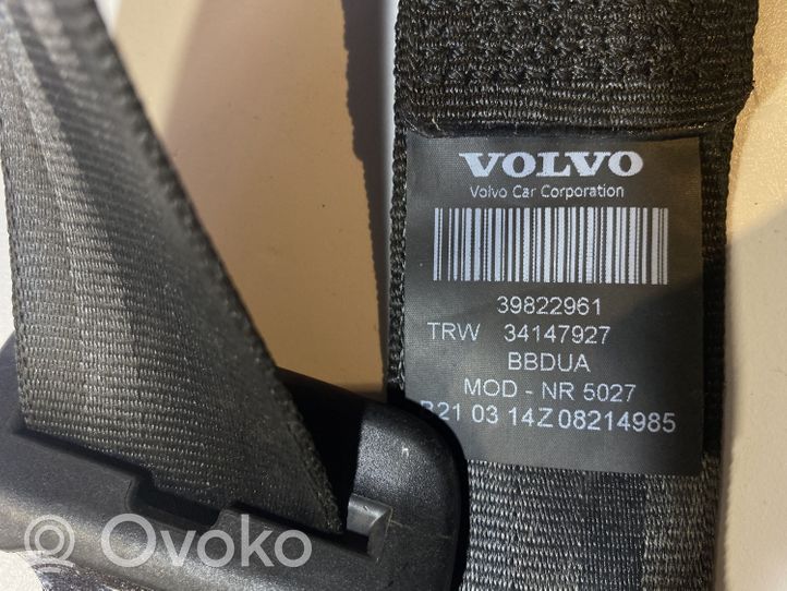 Volvo S60 Ceinture de sécurité arrière centrale (siège) 34078324