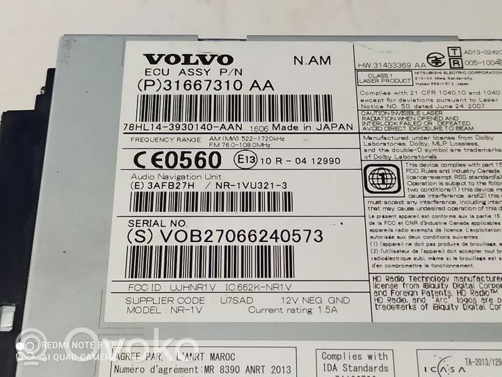 Volvo S60 CD/DVD-vaihdin 31358286AA