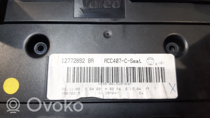 Saab 9-3 Ver2 Przełącznik / Włącznik nawiewu dmuchawy 12772892