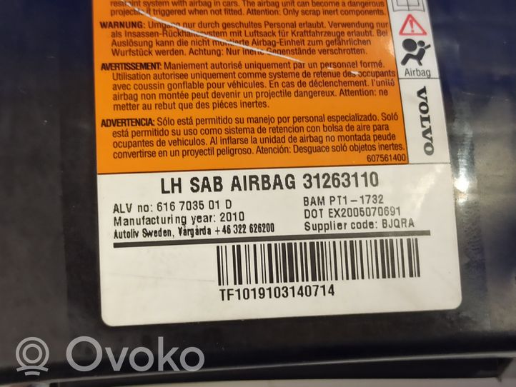 Volvo S60 Sēdekļa drošības spilvens 31263110