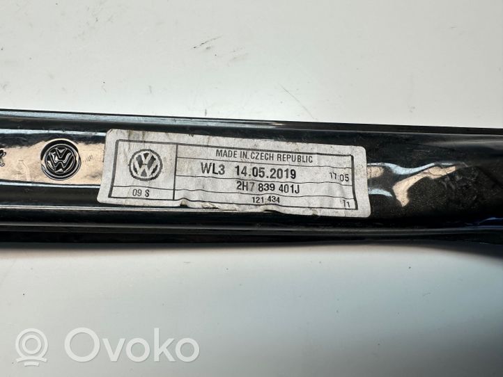 Volkswagen Amarok Meccanismo di sollevamento del finestrino posteriore senza motorino 2H7839401J