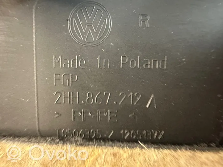 Volkswagen Amarok Moldura del tarjetero de la puerta trasera 2HH867212A