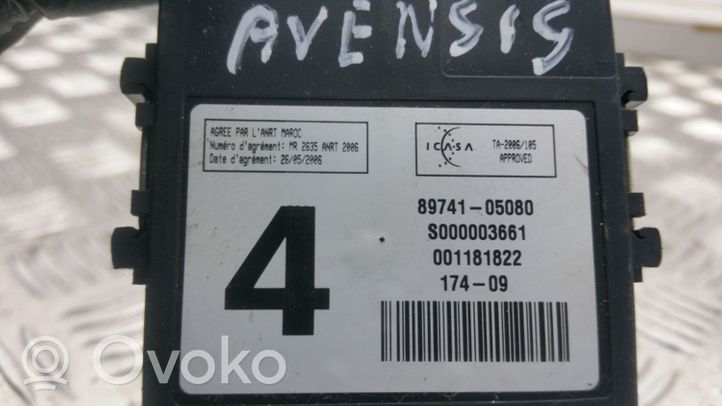 Toyota Avensis T270 Centralina/modulo chiusura centralizzata portiere 8974105080