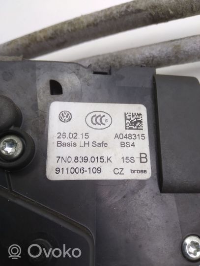 Volkswagen Sharan Serrure de porte arrière 7N0839015K