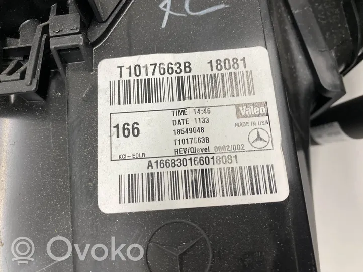 Mercedes-Benz GL X166 Salono oro mazgo komplektas T1017663B