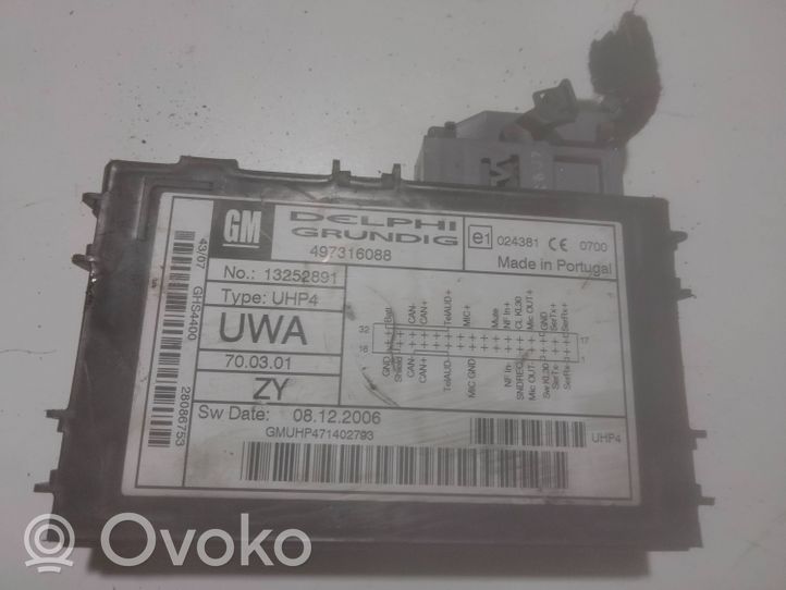 Opel Vectra C Module unité de contrôle Bluetooth 13252891