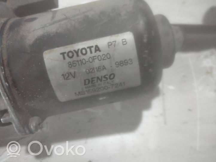 Toyota Corolla Verso E121 Tiranti e motorino del tergicristallo anteriore 851100F020