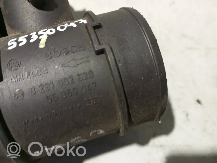 Opel Meriva A Przepływomierz masowy powietrza MAF 55350047