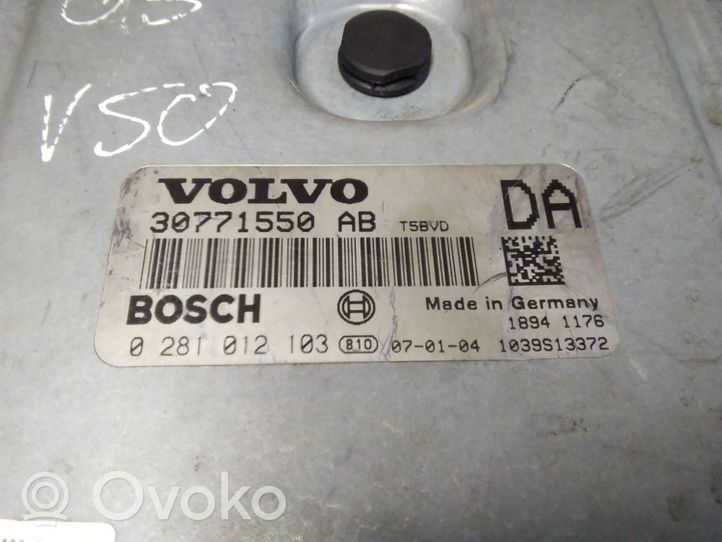 Volvo V50 Sterownik / Moduł ECU 30771550AB