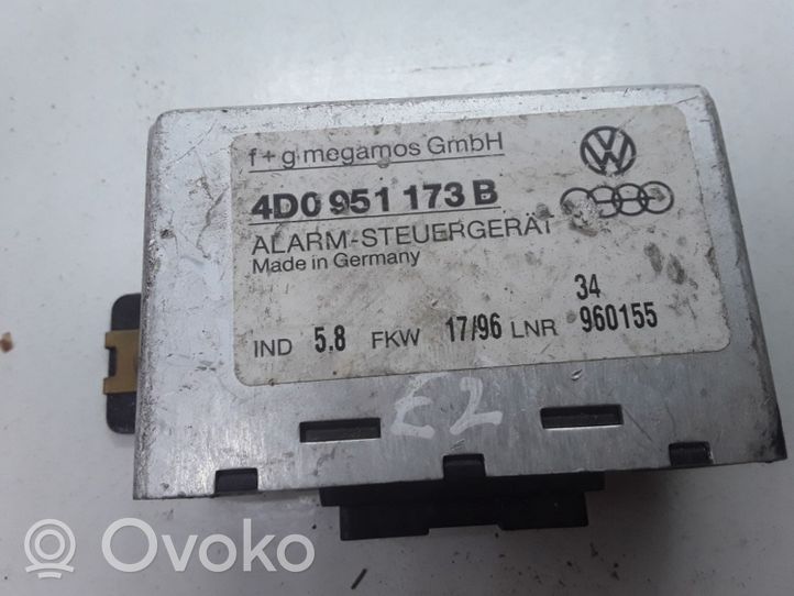 Audi A4 S4 B5 8D Signalizacijos valdymo blokas 4D0951173B