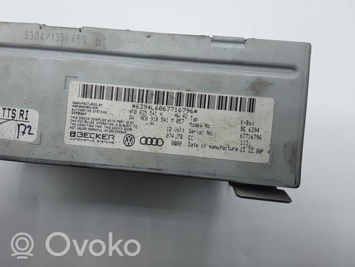 Audi A6 S6 C6 4F Unité principale radio / CD / DVD / GPS 4F0035541H