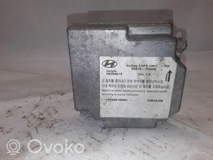 Hyundai Elantra Module de contrôle airbag 959102D350